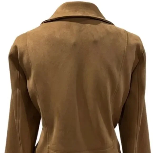 Torrid Faux Suede Stretch Moto Jacket- minor flaw - Picture 9 of 12